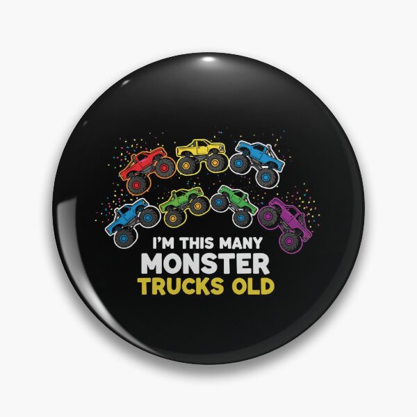 Item preview, I'm This Many Monster Trucks Old Seven Year Old Birthday Kids designed and sold by PopStars1993.