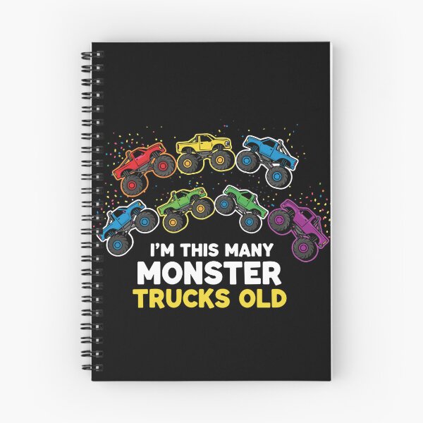 Item preview, I'm This Many Monster Trucks Old Seven Year Old Birthday Kids designed and sold by PopStars1993.