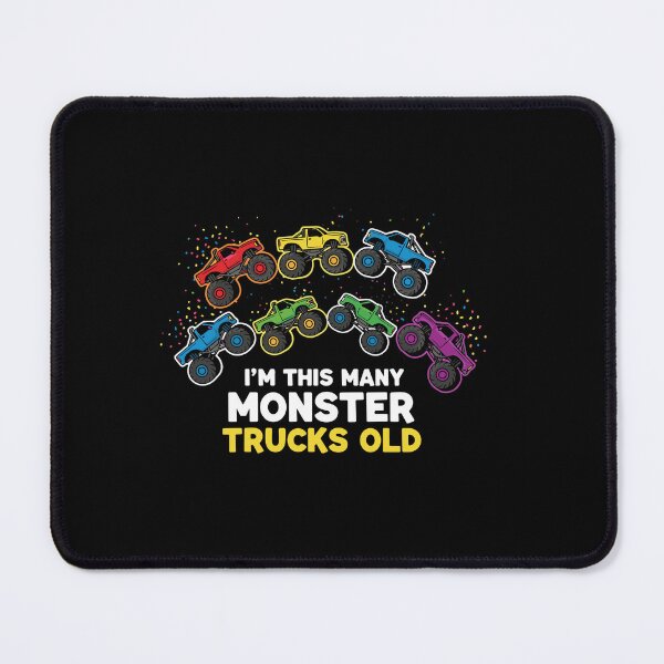 Item preview, I'm This Many Monster Trucks Old Seven Year Old Birthday Kids designed and sold by PopStars1993.
