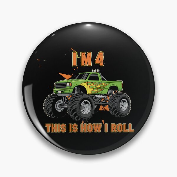 Item preview, I'm 4 This Is How I Roll Monster Truck 4th Birthday Boy designed and sold by PopStars1993.