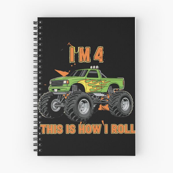 Item preview, I'm 4 This Is How I Roll Monster Truck 4th Birthday Boy designed and sold by PopStars1993.
