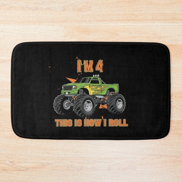 Item preview, I'm 4 This Is How I Roll Monster Truck 4th Birthday Boy designed and sold by PopStars1993.
