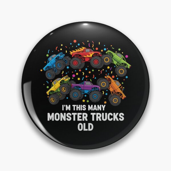Item preview, I'm This Many Monster Trucks Old Six Year Old Birthday Kids designed and sold by PopStars1993.