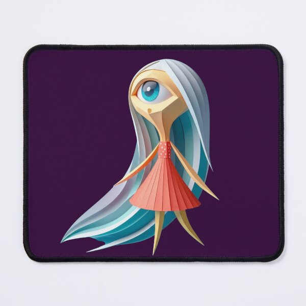 Item preview, Cute Papercraft Cyclops Alien Girl designed and sold by unboxedbyJuls.