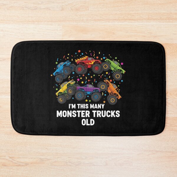 Item preview, I'm This Many Monster Trucks Old Six Year Old Birthday Kids designed and sold by PopStars1993.