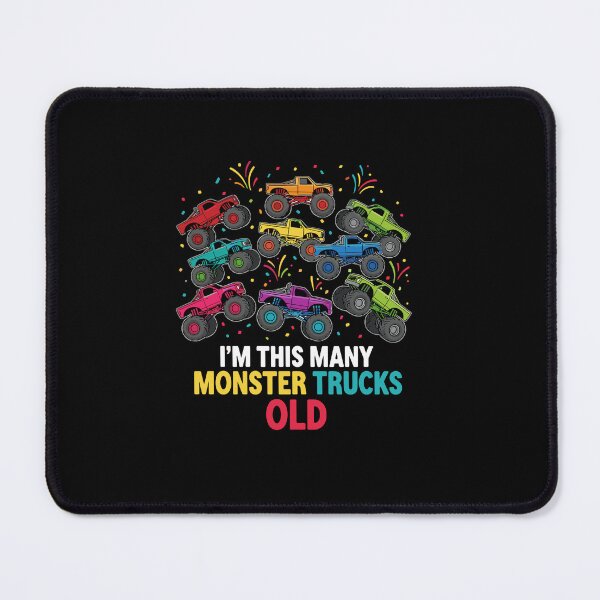 Item preview, I'm This Many Monster Trucks Old 9th Birthday Boy Girl designed and sold by PopStars1993.