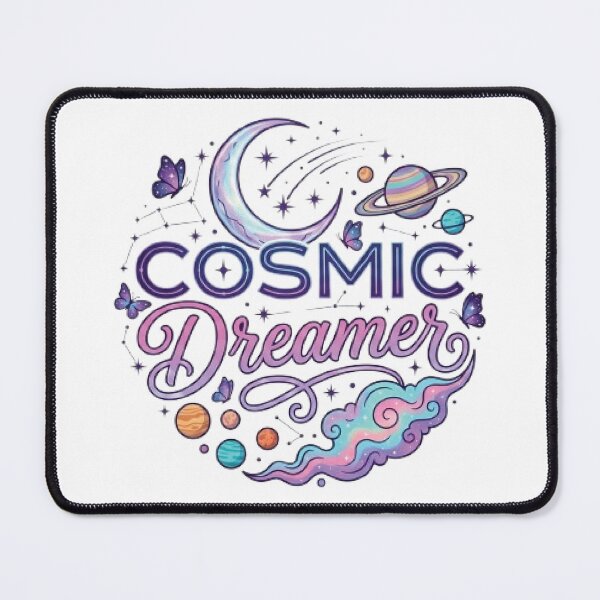 Item preview, Cosmic Dreamer Space T-Shirt | Celestial Moon & Galaxy Typography | Cosmic Lover Graphic Tee designed and sold by Faisal Shah.