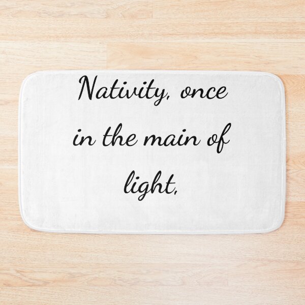 Item preview, “Nativity, once in the main of light,” - handwriting black designed and sold by ariksworld.