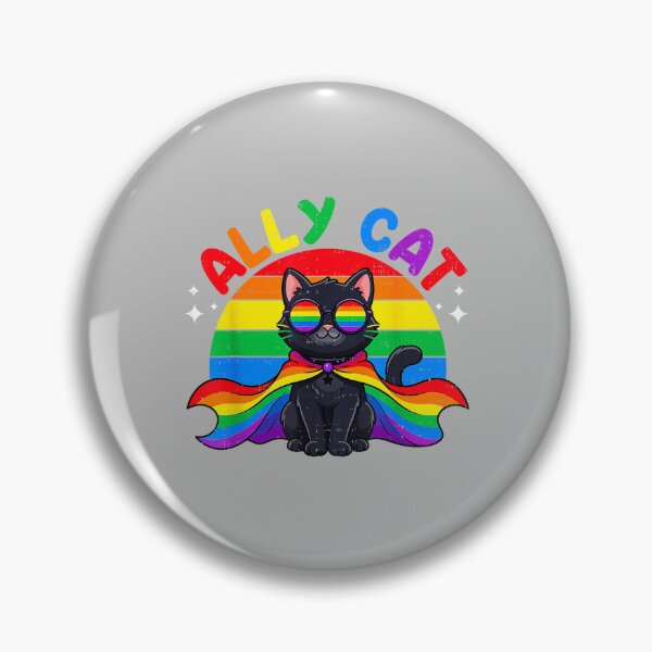 Item preview, Gay Pride Ally Cat Rainbow Flag LGBTQ LGBT Men Women Kids designed and sold by ArleneRowe.