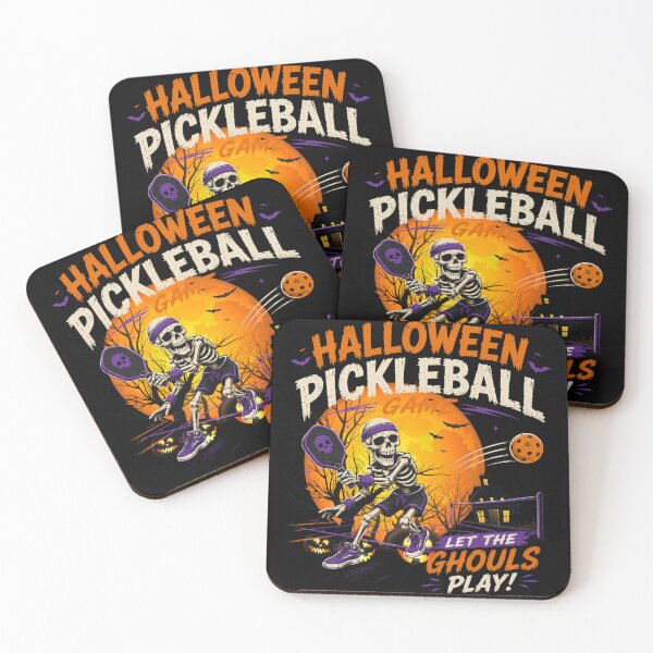 Item preview, Halloween Pickleball Skeletons Funny – Spooky Pickleball Player T-Shirt Let The Ghouls Play designed and sold by Artimax-Studio.