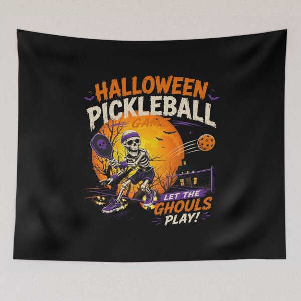 Item preview, Halloween Pickleball Skeletons Funny – Spooky Pickleball Player T-Shirt Let The Ghouls Play designed and sold by Artimax-Studio.
