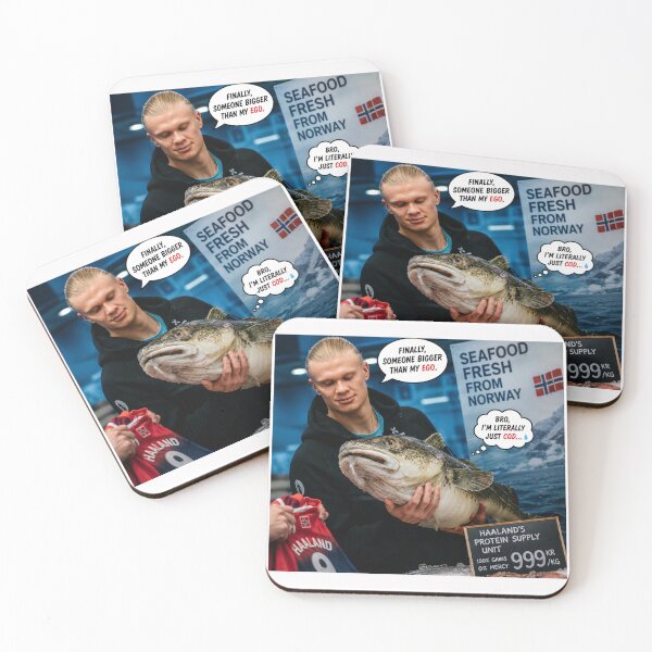 Item preview, Funny fish Erling Haaland meme designed and sold by PatternFly.