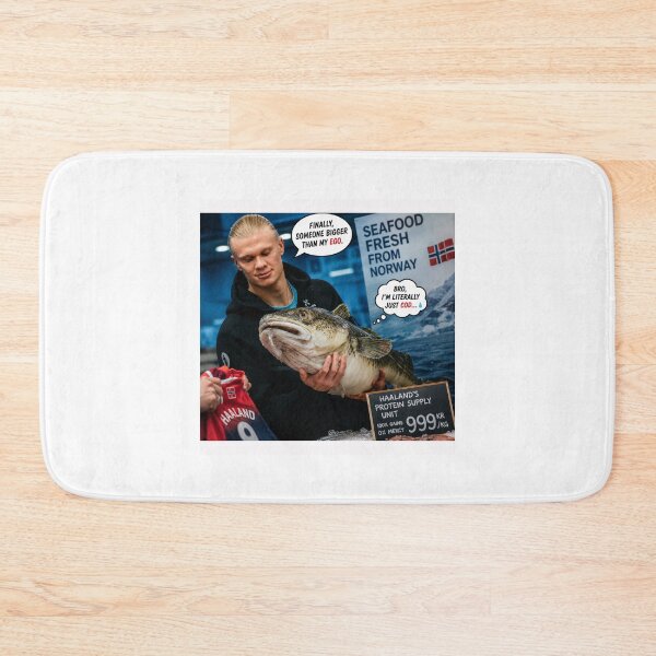 Item preview, Funny fish Erling Haaland meme designed and sold by PatternFly.