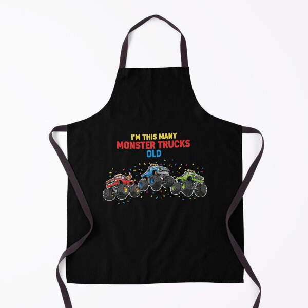 Item preview, I'm This Many Monster Trucks Old Third Birthday Kid Monster Truck designed and sold by PopStars1993.