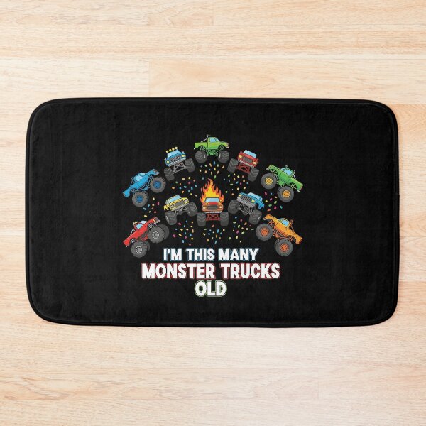 Item preview, I'm This Many Monster Trucks Old Tenth Birthday Monster Truck Boy Girl designed and sold by PopStars1993.