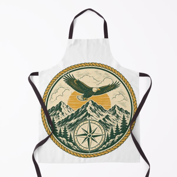 Item preview, Wilderness Eagle Mountain & Compass Emblem designed and sold by Piising.