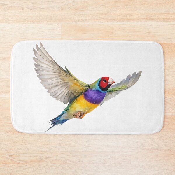 Item preview, Gouldian Finch Watercolour — Rainbow Finch designed and sold by Jaruart.