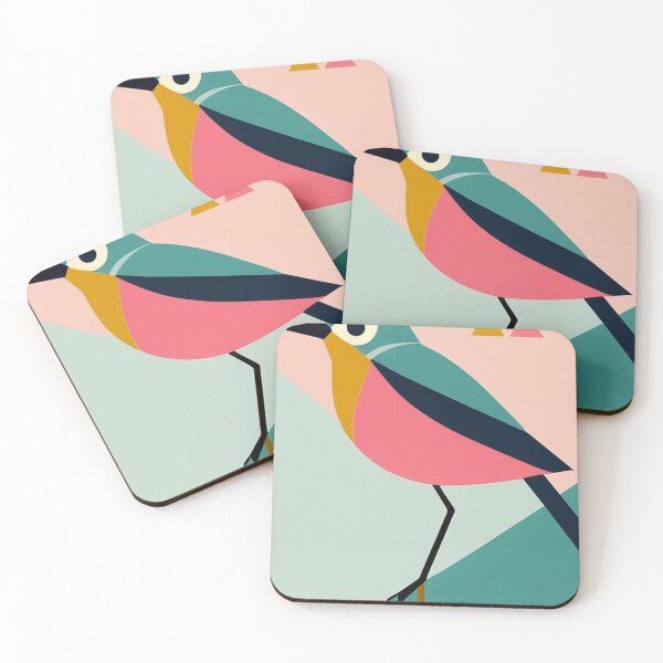 Item preview, Art - Geometric Avian Composition, Scandinavian Design Aesthetic designed and sold by World-Pets.