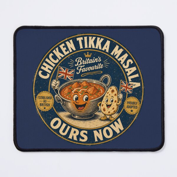 Item preview, Chicken Tikka Masala Ours Now - Vintage British Curry Humour Gift Design designed and sold by bumbledown.
