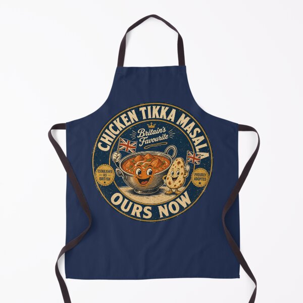 Item preview, Chicken Tikka Masala Ours Now - Vintage British Curry Humour Gift Design designed and sold by bumbledown.