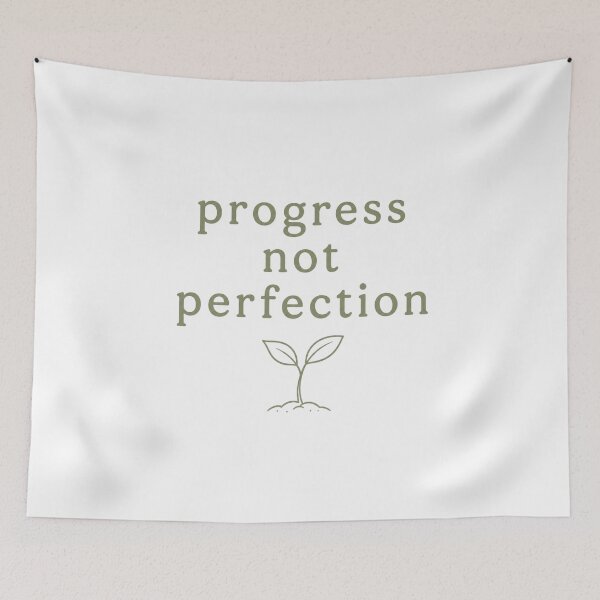 Item preview, Progress Not Perfection  designed and sold by Piising.