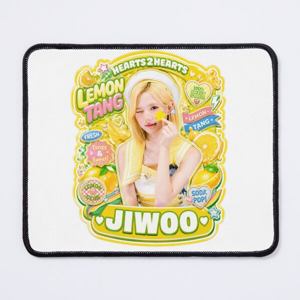 Item preview, Hearts2Hearts Jiwoo Lemon Tang vibrant red live stage set designed and sold by Valereekmerch.