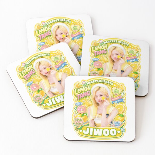 Item preview, Hearts2Hearts Jiwoo Lemon Tang vibrant red live stage set designed and sold by Valereekmerch.