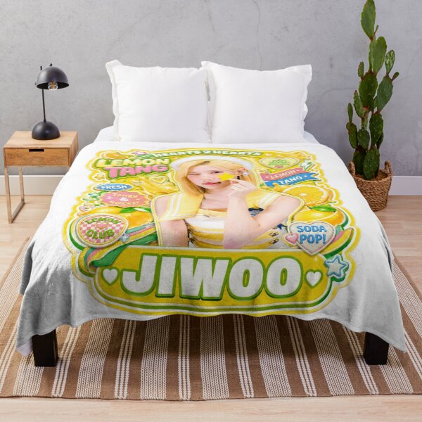 Item preview, Hearts2Hearts Jiwoo Lemon Tang vibrant red live stage set designed and sold by Valereekmerch.