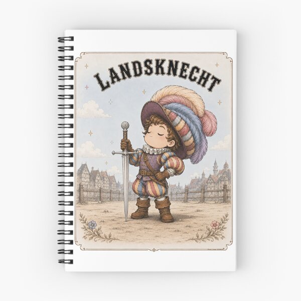 Item preview, Cute HEMA Chibi manga style Landsknecht Character Historical Fencing Art designed and sold by blackdoggdesign.