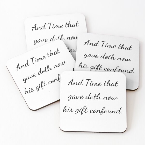 Item preview, “And Time that gave doth now his gift confound.” - handwriting black designed and sold by ariksworld.