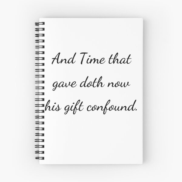 Item preview, “And Time that gave doth now his gift confound.” - handwriting black designed and sold by ariksworld.