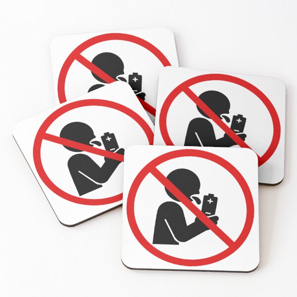 Item preview, Funny No Licking Batteries Sign designed and sold by MonkiFlipp.