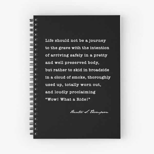 Item preview, Hunter S. Thompson quote, Life should not be a journey  designed and sold by corbrand.