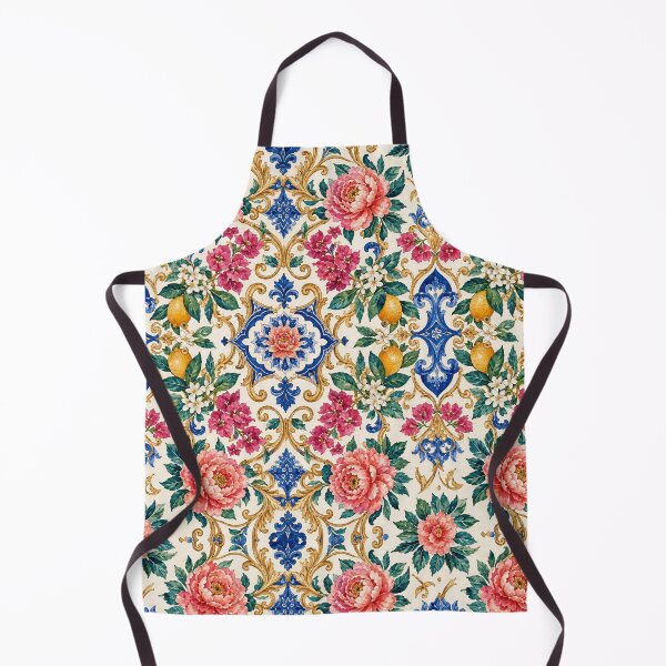 Item preview, Portuguese Palace Garden – Luxury Watercolor Floral Pattern designed and sold by Jandedan.