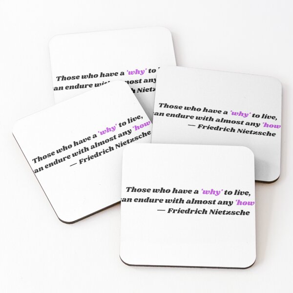 Item preview, Those who have a 'why' to live,can endure with almost any 'how'.— Friedrich Nietzsche designed and sold by peter-4.