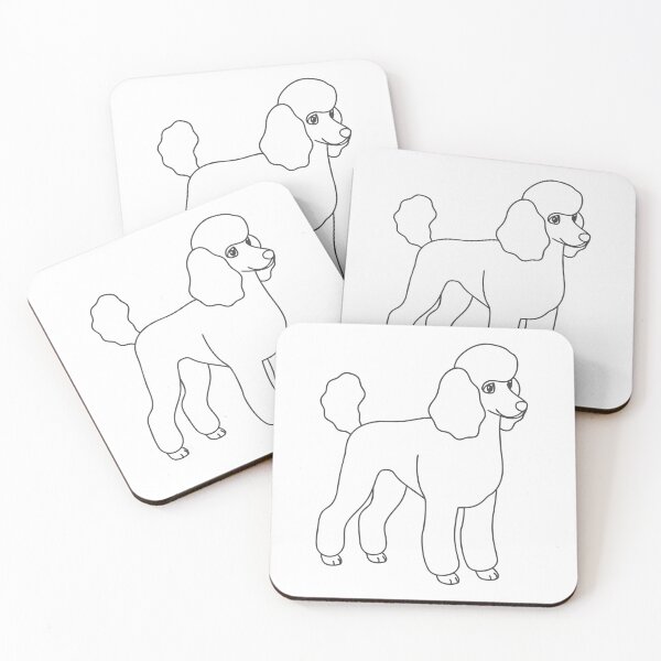 Artikelvorschau, Pudel Elegant Line Art Geschenk entworfen und verkauft von OneLine Studio.
