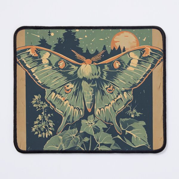 Item preview, Botanical Eclipse Moth designed and sold by ONYX Pixee.
