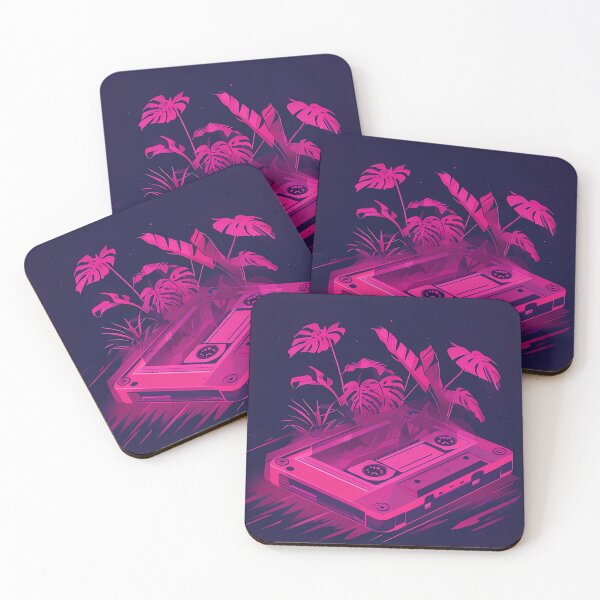 Item preview, Synthwave Jungle Cassette designed and sold by ONYX Pixee.
