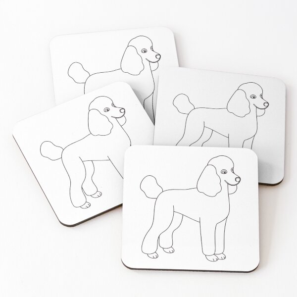 Item preview, Poodle Friendly Line Art Gift designed and sold by OneLine Studio.