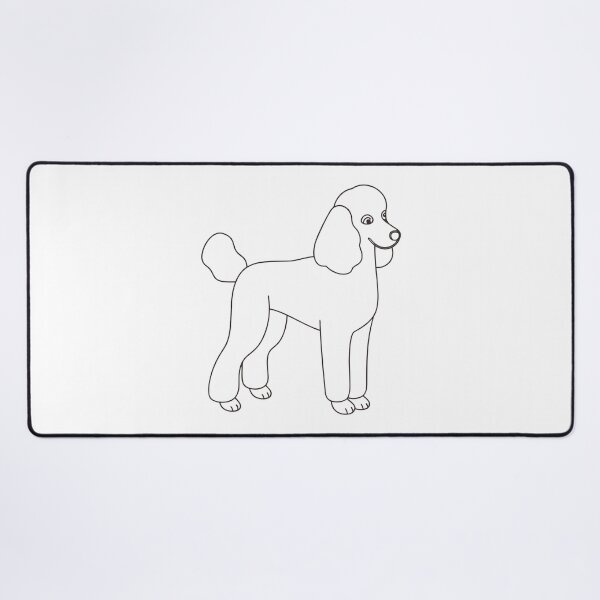 Item preview, Poodle Friendly Line Art Gift designed and sold by OneLine Studio.