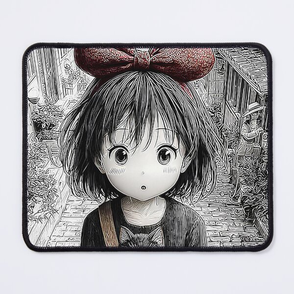Item preview, Cute kawaii art girl [[kiki's]] -%[ghiblis]%- cat aways on street designed and sold by Wdanti.