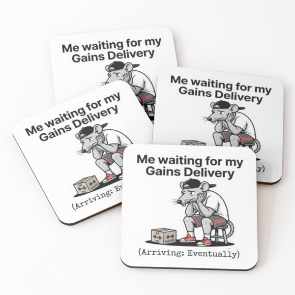 Item preview, Me Waiting For Gains Delivery Meme - Funny Gym Rat Apparel designed and sold by OLLI_STORE.
