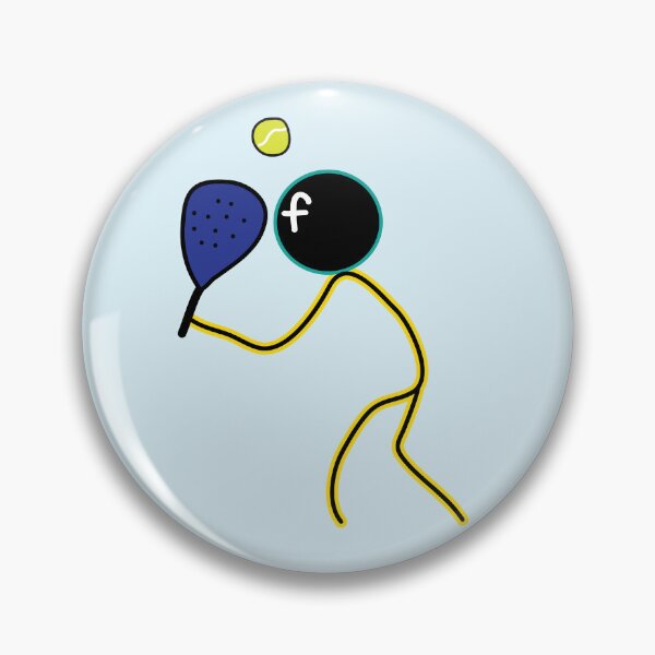 Item preview, Padel playing stickman designed and sold by fluffyfamcraft.