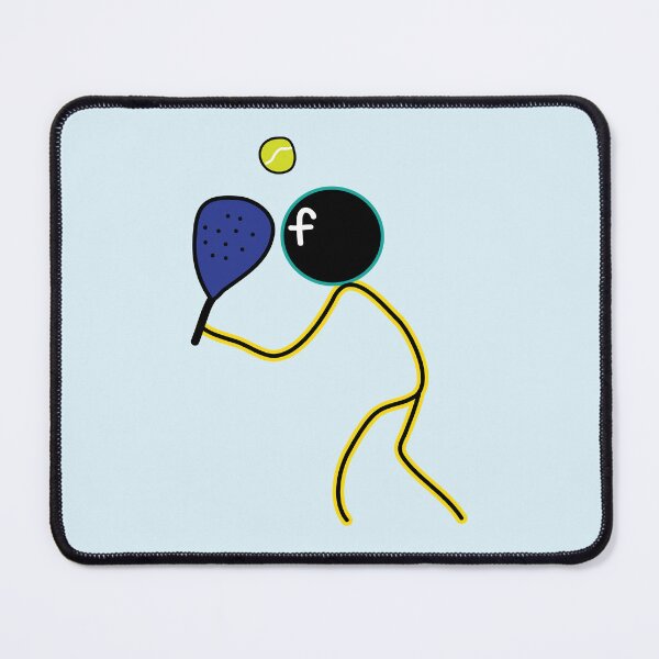 Item preview, Padel playing stickman designed and sold by fluffyfamcraft.
