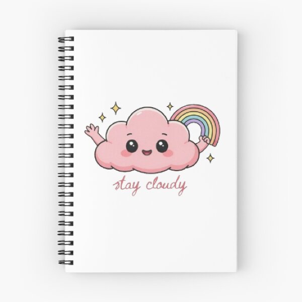 Item preview, Stay Cloudy Cute Kawaii Pink Cloud Rainbow Aesthetic Design designed and sold by Faisal  Shah.