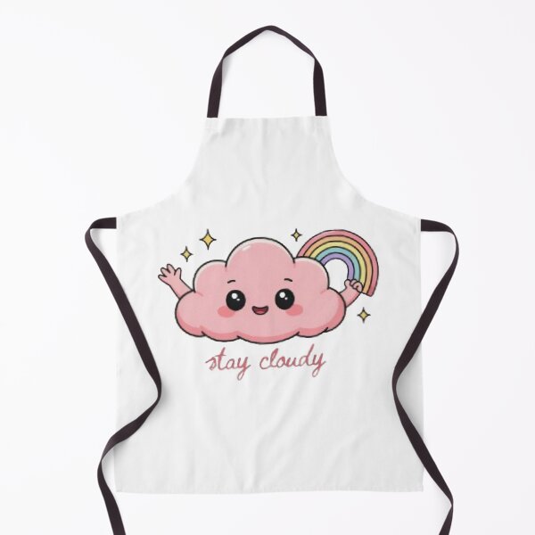Item preview, Stay Cloudy Cute Kawaii Pink Cloud Rainbow Aesthetic Design designed and sold by Faisal Shah.