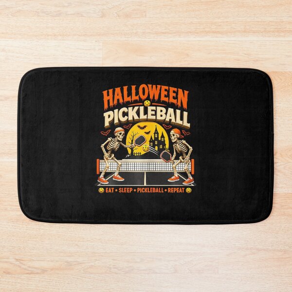Item preview, Funny Halloween Pickleball Game Skeletons And Pickle Ball designed and sold by Apparel-Vortex.