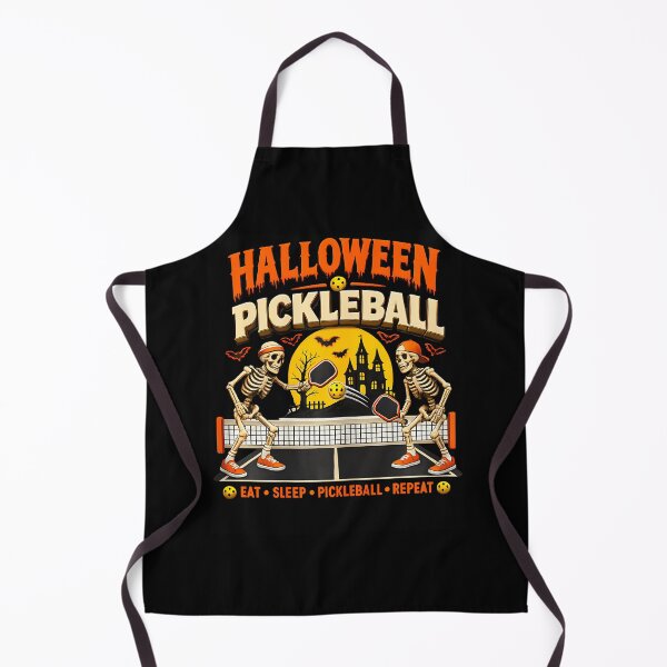 Item preview, Funny Halloween Pickleball Game Skeletons And Pickle Ball designed and sold by Apparel-Vortex.