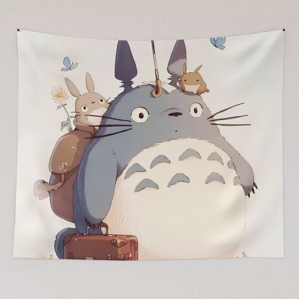Item preview, Cute kawaii art [[totoros]] go -%[ghiblis]%- travel aways  designed and sold by Wdanti.