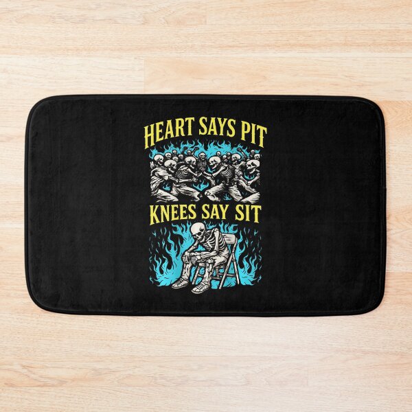 Item preview, Heart Says Pit Knees Say Sit Skeleton designed and sold by Apparel-Vortex.